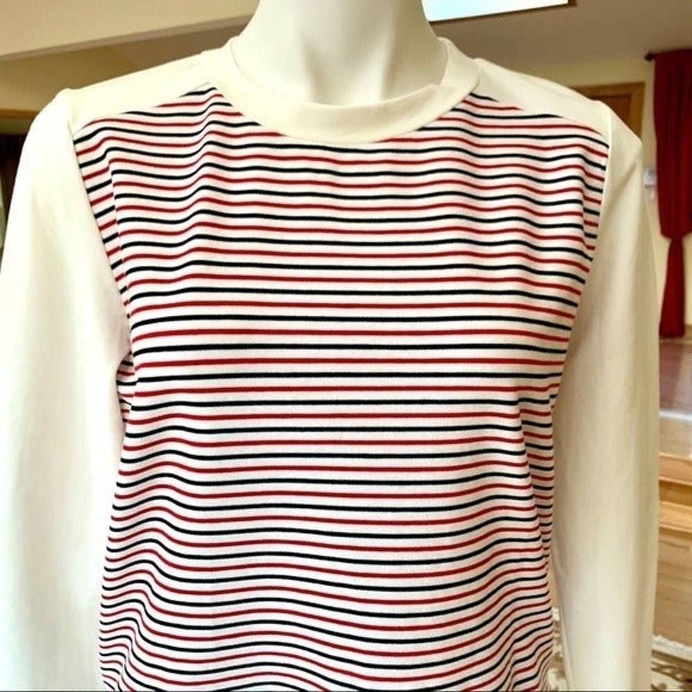 After Market Striped Hi Lo Sweatshirt Size Small - Picture 3 of 8